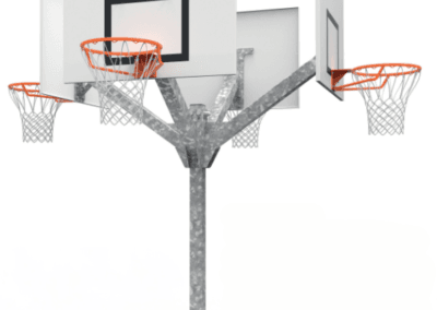 Utendørs basketstativ m/ 4 kurver Utendørs basketstativ m/ 4 kurver