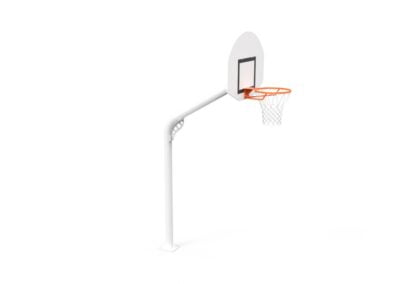 Utendørs basketstativ m/overheng 1,2m -trening/skole (rund stolpe) Utendørs basketstativ m/overheng 1,2m -trening/skole (rund stolpe)