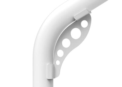 Utendørs basketstativ m/overheng 1,2m -trening/skole (rund stolpe) Utendørs basketstativ m/overheng 1,2m -trening/skole (rund stolpe)