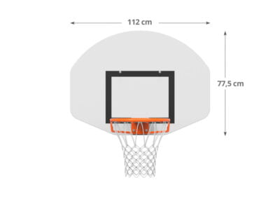 Utendørs basketstativ m/overheng 1,2m -trening/skole (rund stolpe) Utendørs basketstativ m/overheng 1,2m -trening/skole (rund stolpe)