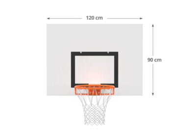Utendørs basketstativ m/overheng 1,2m -trening/skole (rund stolpe) Utendørs basketstativ m/overheng 1,2m -trening/skole (rund stolpe)