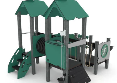 Recycled stativ med paneler og sandlek Recycled stativ med paneler og sandlek