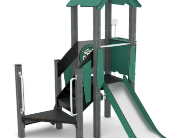 Recycled leketårn m/sklie og sandlek Recycled leketårn m/sklie og sandlek