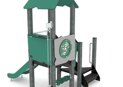 Recycled leketårn m/sklie og sandlek Recycled leketårn m/sklie og sandlek