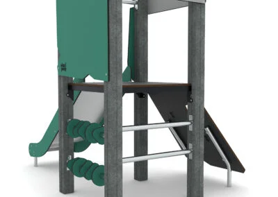 Recycled leketårn m/ sklie mini Recycled leketårn m/ sklie mini