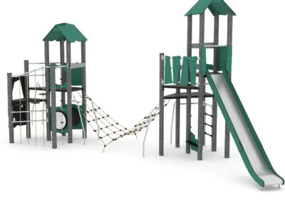 Recycled 2 leketårn m/nett Recycled 2 leketårn m/nett