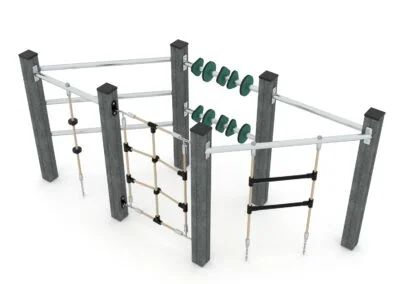 Recycled mini klatreløype Recycled mini klatreløype