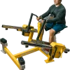 seated row treningsapparat med justerbar vekt
