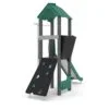 Klatretårn med sklie for barn fra 3 år, i miljøvennlige materialer.