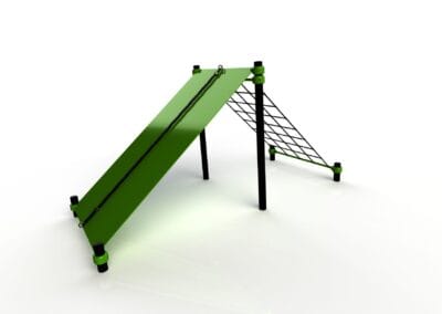 Climbing wall + net Climbing wall + net