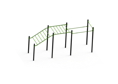 Monkey bridge + pull-up bars Monkey bridge + pull-up bars