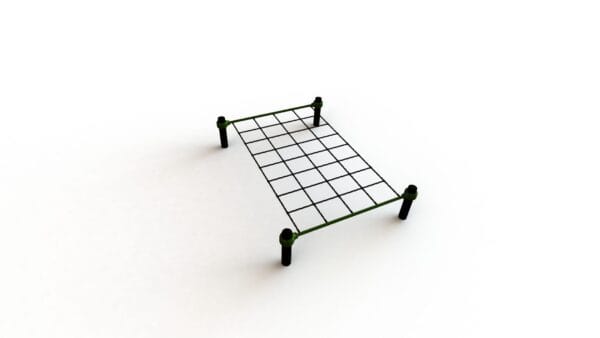 Utendørs kravlenett til hinderløype eller treningspark.