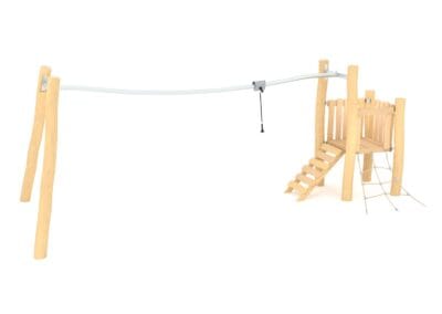 Robinia Zipline med plattform Robinia Zipline med plattform