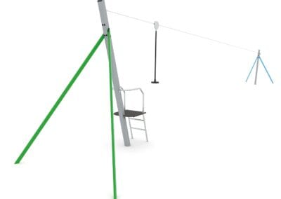 Zipline enkel m/plattform Zipline enkel m/plattform