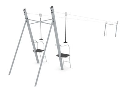 Zipline dobbel m/plattform Zipline dobbel m/plattform