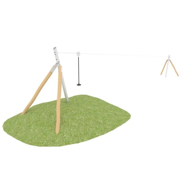 Zipline i robinia til lekeplassen